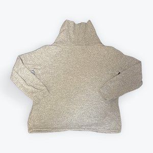 Gray Sweatshirt- Lightweight Loveappella Cowl Neck